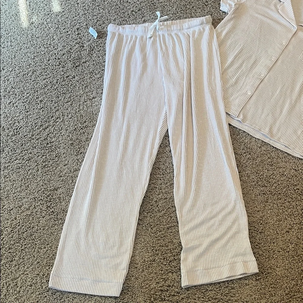 Born Women's Pajama Set - Cream Stripes - Picture 3 of 7